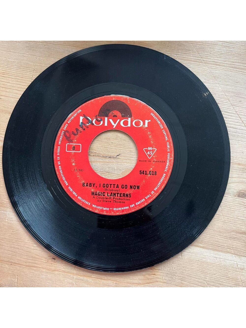 Magic Lanterns - Baby, I gotta go Now/Shame, Shame 45rpm VG+ R20